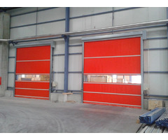 Rolling-Up Speed Doors With Sectorized Canvas And Aluminum Profiles - Image 1/6