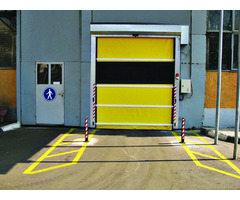 Rolling-Up Speed Doors With Sectorized Canvas And Aluminum Profiles - Image 2/6