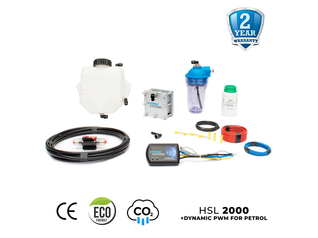 Hydrogen fuel saving system HHO kit HS 2000 Pro + Dynamic PWM petrol 12V - 1/5